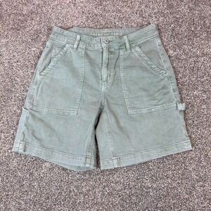 American Eagle Carpenter Shorts Womens 0 Green Utility Sage Gorpcore Canvas